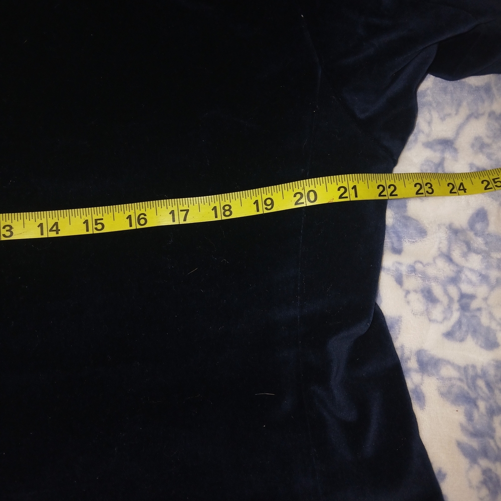 Tommy Hilfiger Navy Velvet Blazer with Burgundy Lining - Picture 10 of 10
